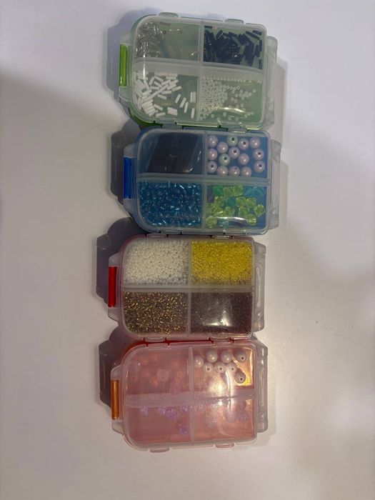 Комірки бутерброд чеського  бісеру, рубка + залишки бісеру