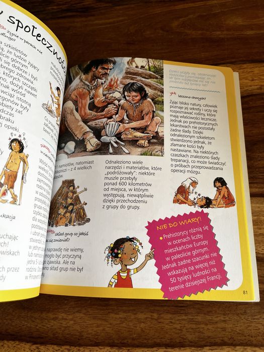 Książeczka dla dzieci Prehistoria - obrazkowa encyklopedia dla dzieci