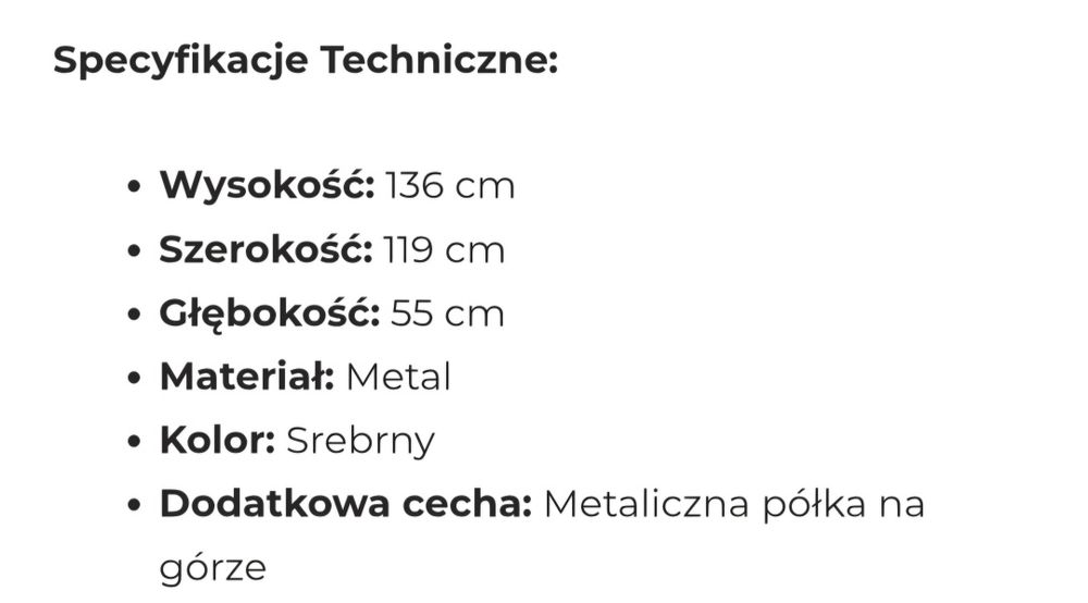 Stojak na ubrania
