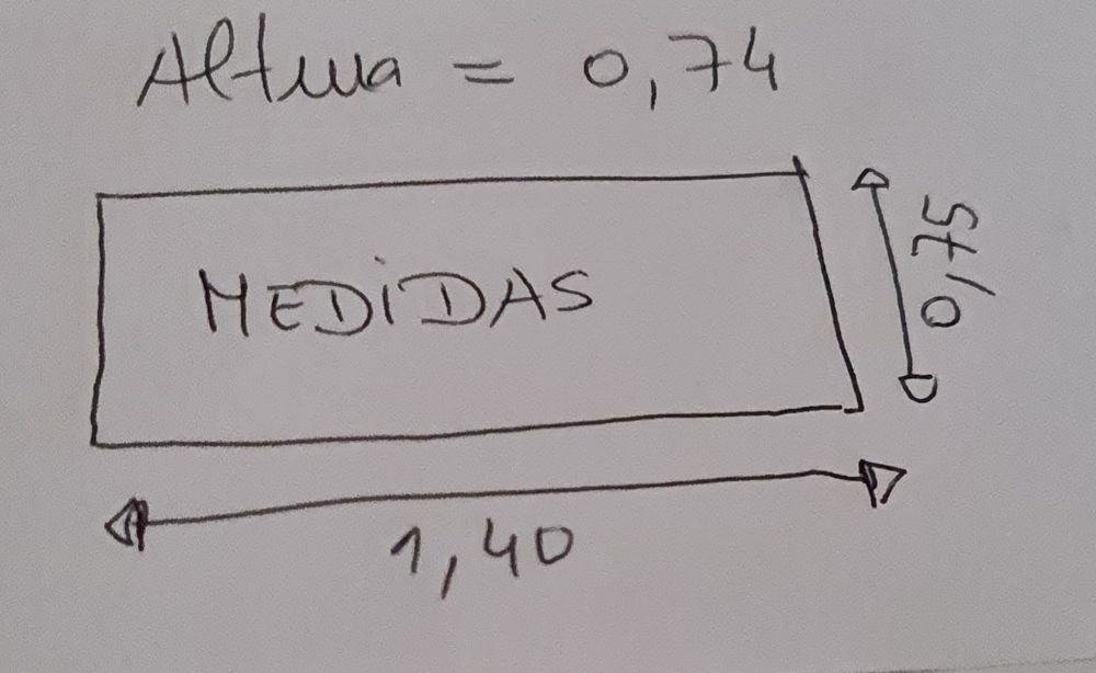 Secretária com 3 gavetas.64739506324482122