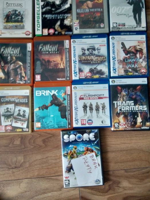 Gry PC-DVD stan,kolekcjonerskie 16 szt