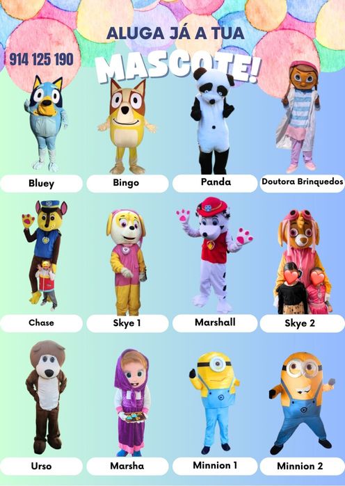 Bluey e Bingo -mascote