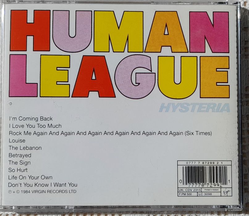 CD Human League - Hysteria 6€