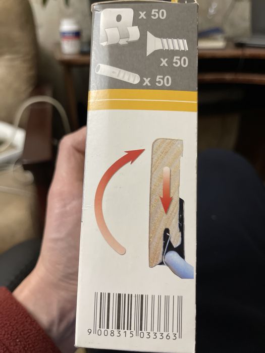 Кріплення для плінтусів WP CLIPSTAR  700шт.