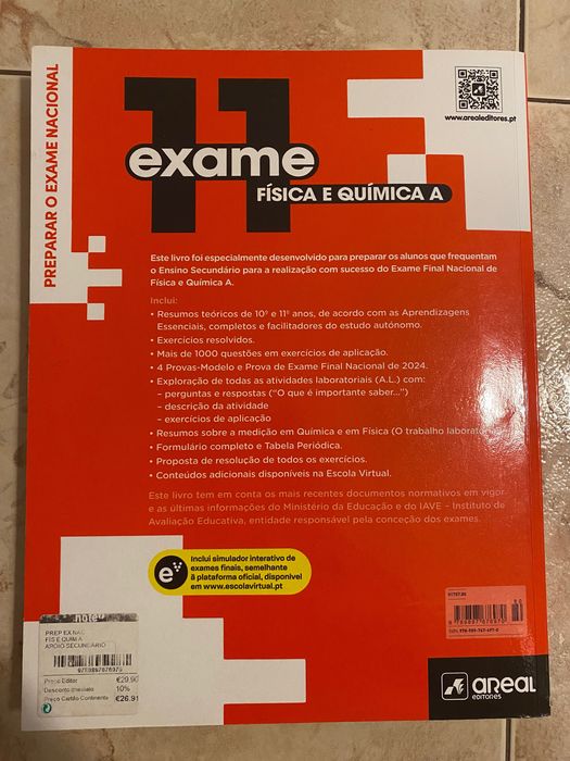 Livro de preparação para exame de Físico-química