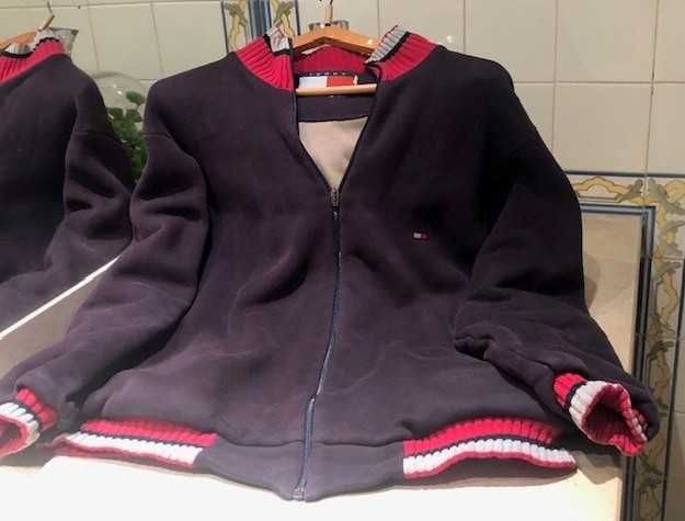 Casaco de homem (sweatshirt) azul, da marca Tommy Hilfiger