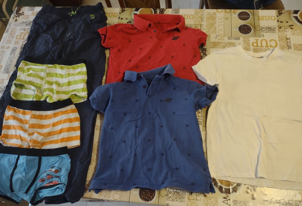 Paka spodnie koszulki polo t-shirt bokserki gratis