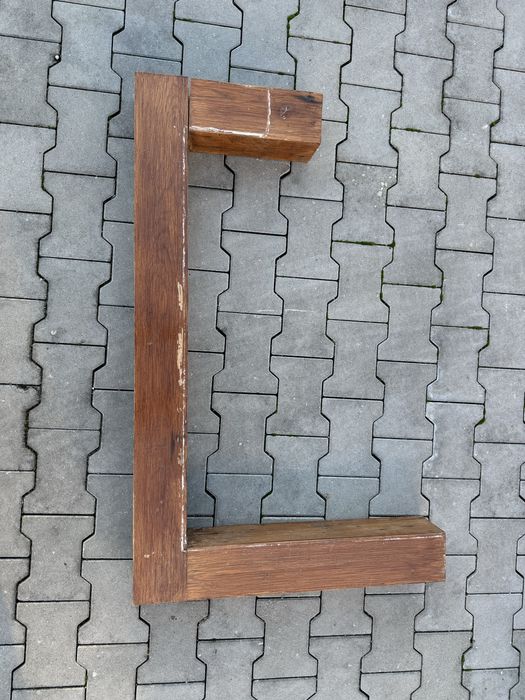 Belka drewniana rustykalna z drewna dębowego ozdobna kominkowa