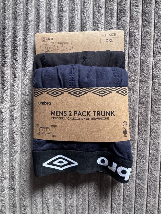 Nowe z metką dwie pary męskich bokserek, Umbro, rozmiar XXL