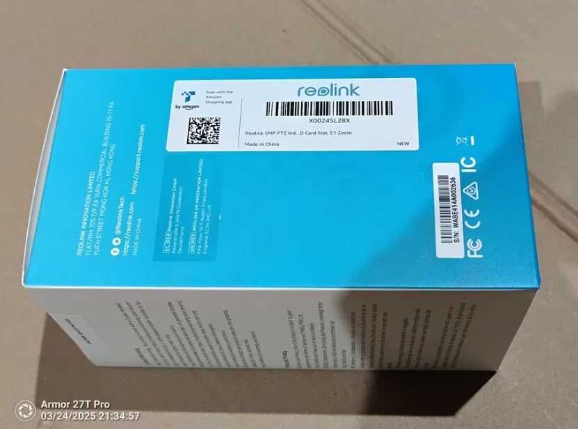 KAMERA IP obrotowa Niania REOLINK E1 ZOOM 5 MPx 355° Wifi FULL HD PIR