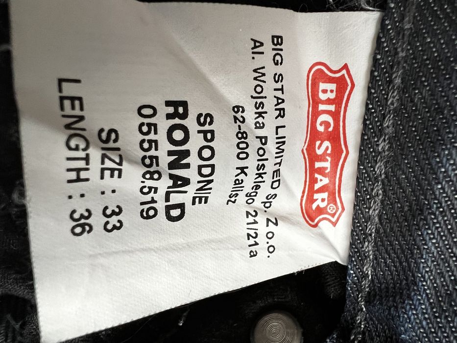Spodnie BIG STAR RONALD 33/36