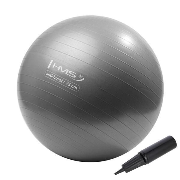 Yb02 75cm Gray Anti-burst Piłka Gimnastyczna Hms Pozostałe Fitness