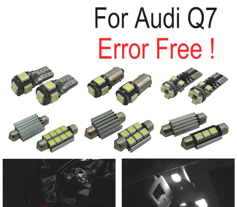 KIT COMPLETO 19 LAMPADAS LED INTERIOR PARA AUDI Q7 4L SPORT 05-14