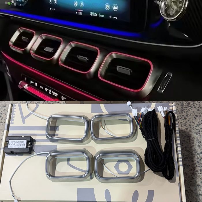 Воздуховоды дефлекторы дефлектора Ambient Light для Mercedes GLS GLE