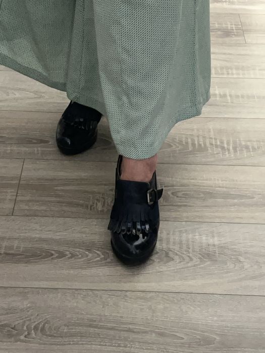 Sapatos de plataforma azuis 38
