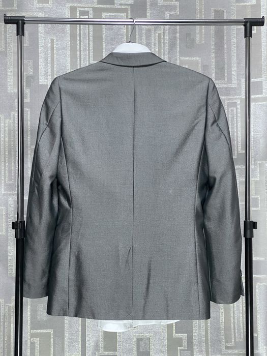 Мужской костюм двойка 50 размер серый на свадьбу свадебный