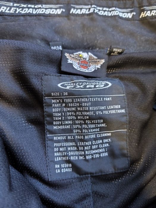 Продам крутые кожаные мотоштаны Harley Davidson FXRG