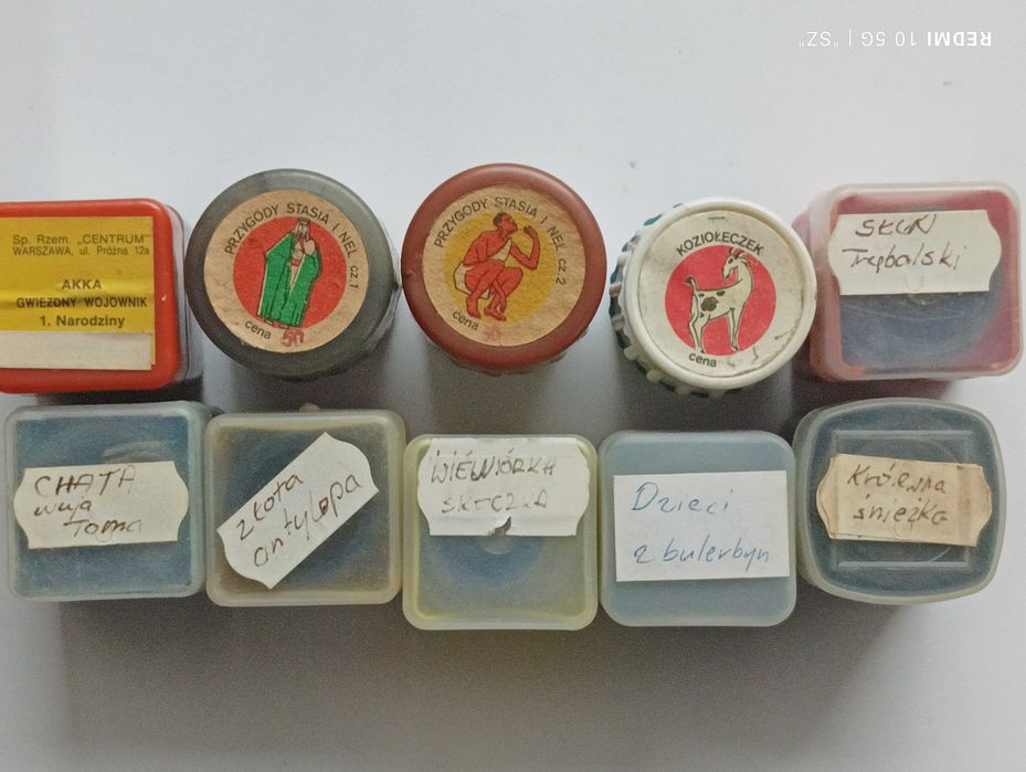 Bajki - slajdy z PRL - rzutnik Ania - 10 sztuk - (Dzieci z Bulerbyn)