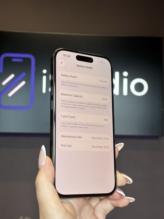 iPhone 15 Pro 128GB Tytan Czarny | Bateria 100% | Rozliczymy Twój iPhone | Gwarancja 12 mies.