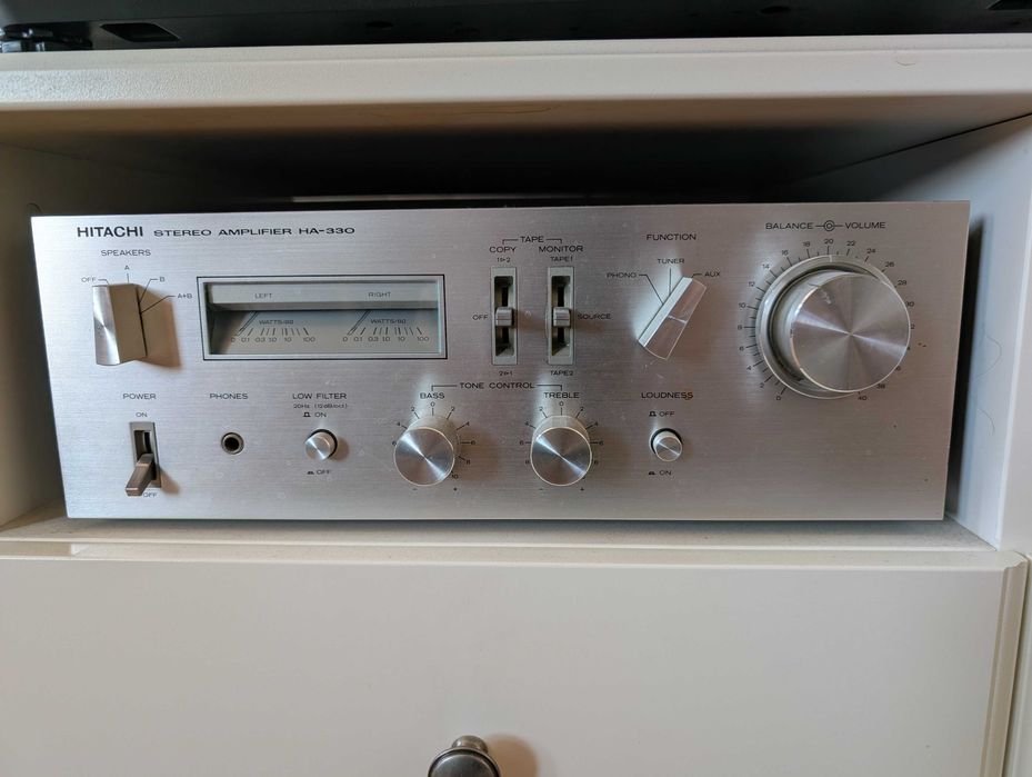 Klasyczny zestaw stereo Hitachi + Heco | Vintage | Sprawny |