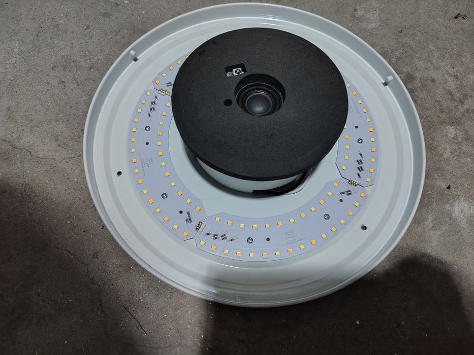 Plafon teto led  com musica e comando para peças