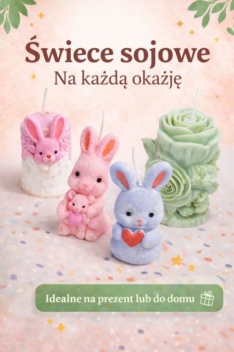 Naturalne świeczki sojowe