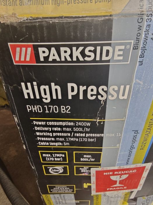 Myjka Ciśnieniowa Parkside PHD 170 B2
