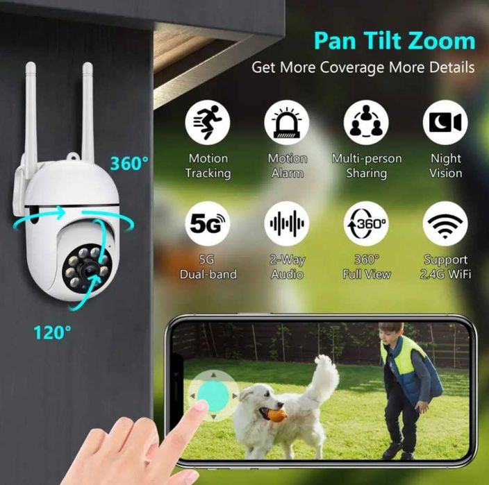 Câmera de Vigilância Ao Ar Livre Wireless Wifi Ip Câmera YCC365 PLUS