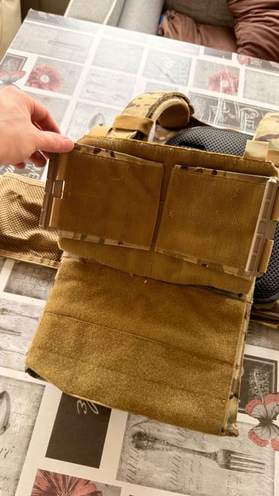 Colete + bolsa airsoft