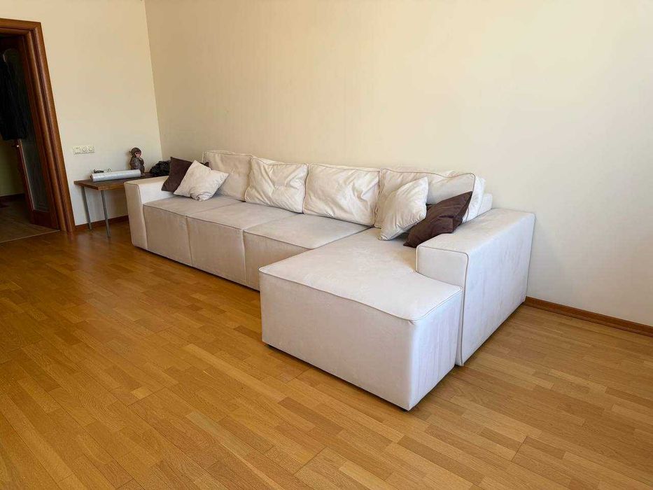 Кутовий диван Марко L 340x160см розкладний, оббивка велюр, м.Шулявська