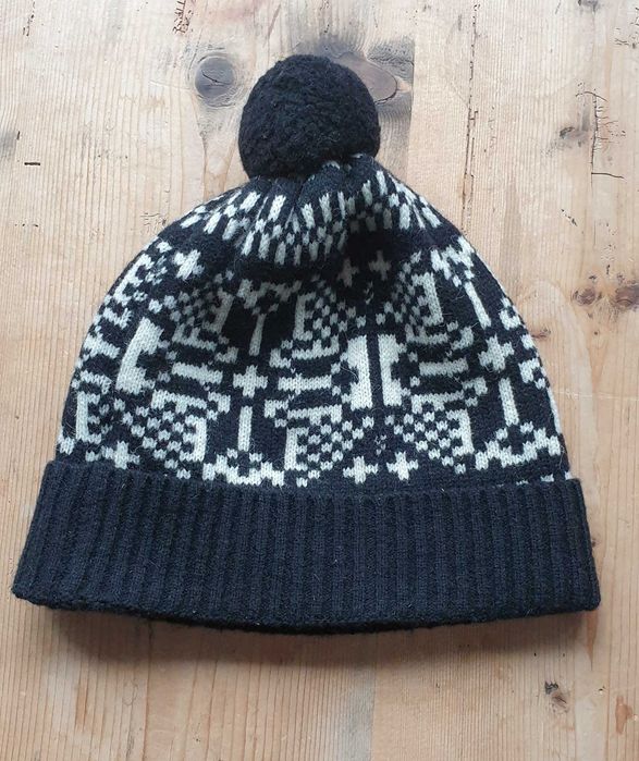 czapka wełniana scotch&soda czarno biała