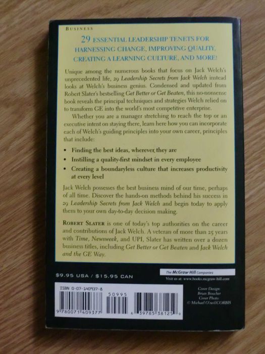 29 Leadership Secrets from Jack Welch  de Robert Slater