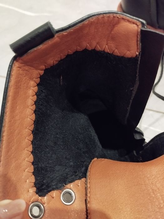 trapery mokasyny oficerki botki wiązane 37