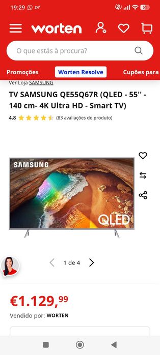 Samsung 55" QE55Q67RAT