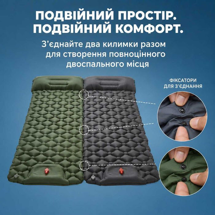 Надувний коврик TARKA каремат килимок матрац