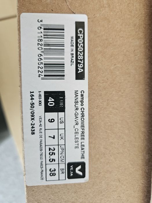 Niebieskie sneakersy buty Veja skóra