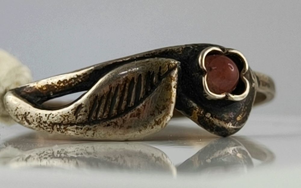 Warmet - RESOVIA Srebrny Pierścionek z Kamieniem Pr.800 /Nowy z Metką!