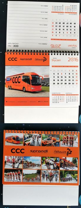 Pendrive, smycz, długopis, CCC Cycling Team zestaw kolekcjonerski