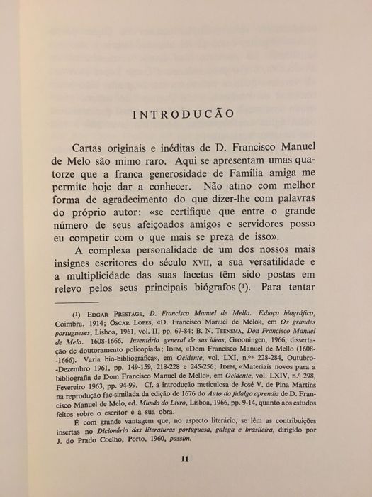 Cartas de D. Francisco Manuel de Melo / Como Perdemos Olivença