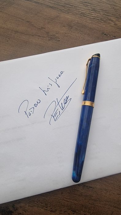 Caran d'ache Equinoxe azul mármore