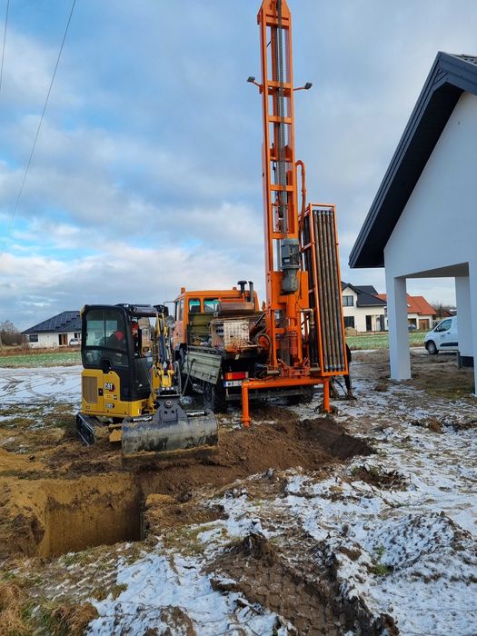 Studnie głębinowe, odwierty Sanniki, Topólno, Warka, Grójec, Góra Kal.