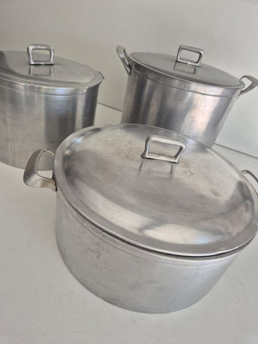 Trem de panelas e tacho ferro fundido