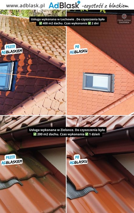 Mycie / Czyszczenie Kostki brukowej / Elewacji / Dachu