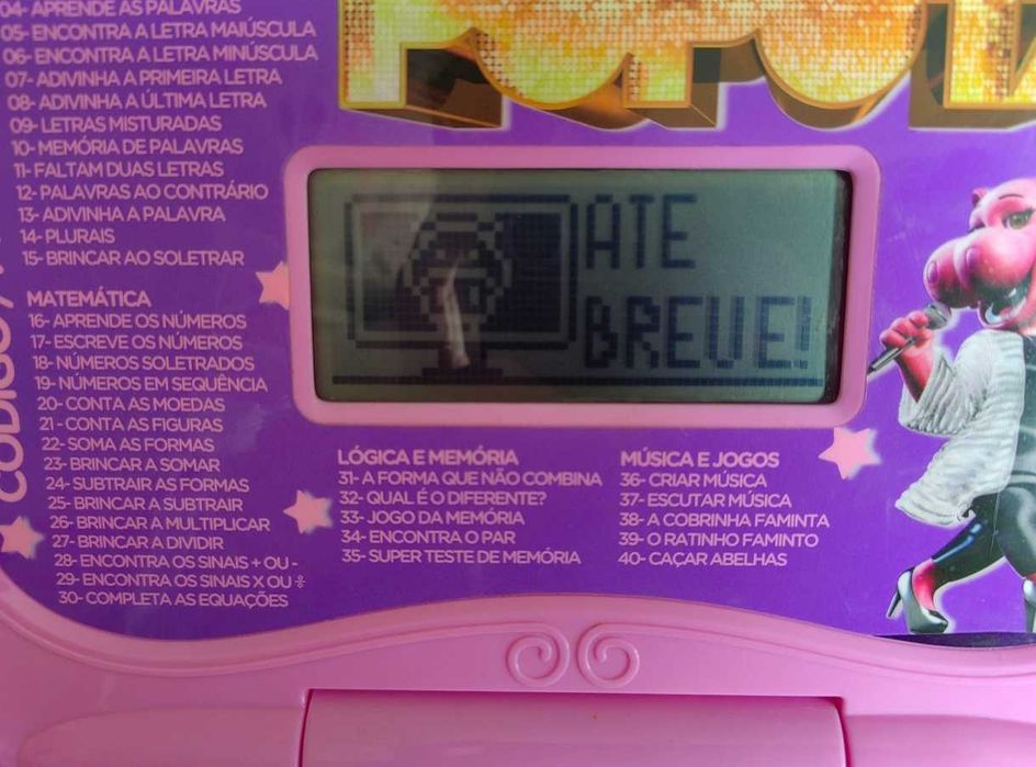 Computador didático para criança da Popota