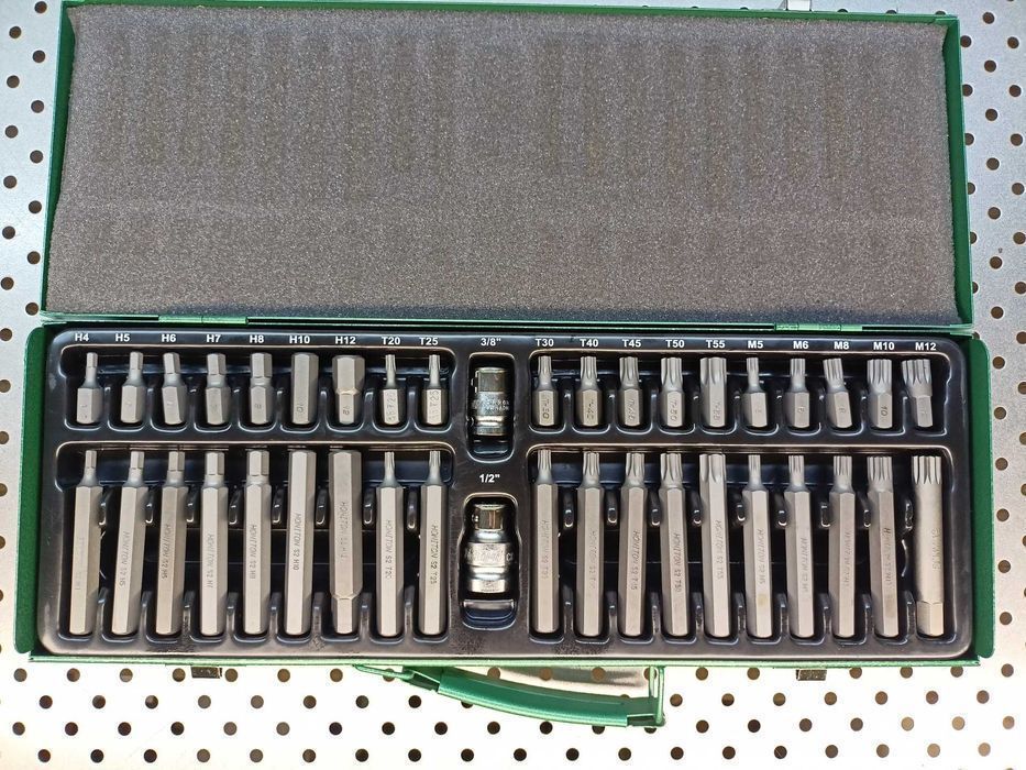 zestaw bitów Bity klucze torx, spline, imbus, bity 40el. ze stali S2