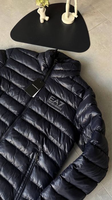 Куртка Emporio Armani синя чоловіча куртка емпоріо армані синя