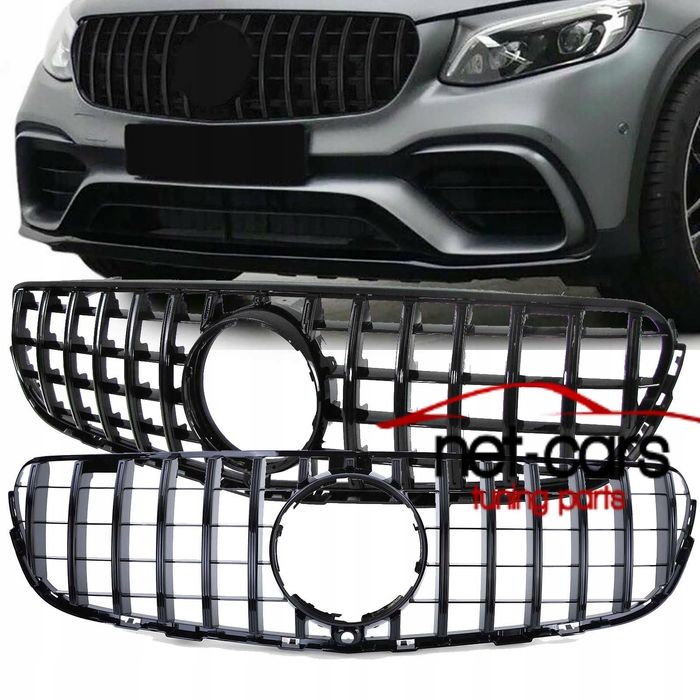 Grill MERCEDES GLC X253 C253 Panamericana 15-19 czarny połysk