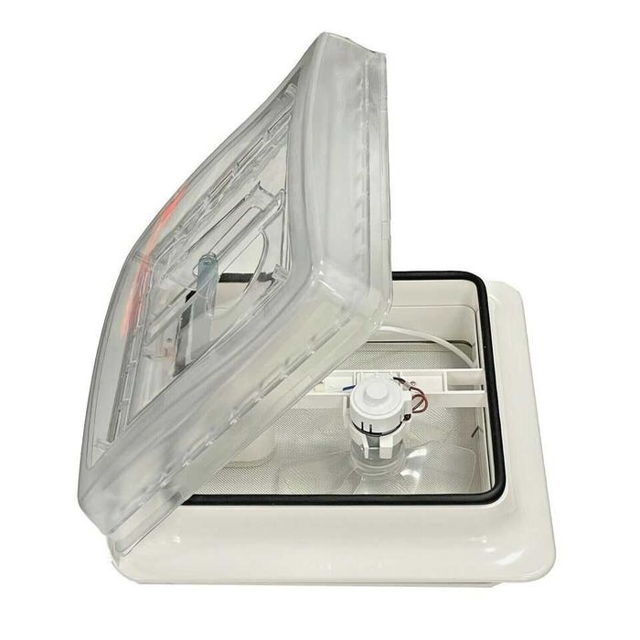 Clarabóia Carbest Cristal c/ventilador (28×28)(Autocaravana/Campervan)