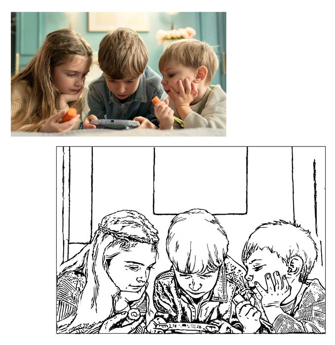 Kolorowanka ze zdjęcia