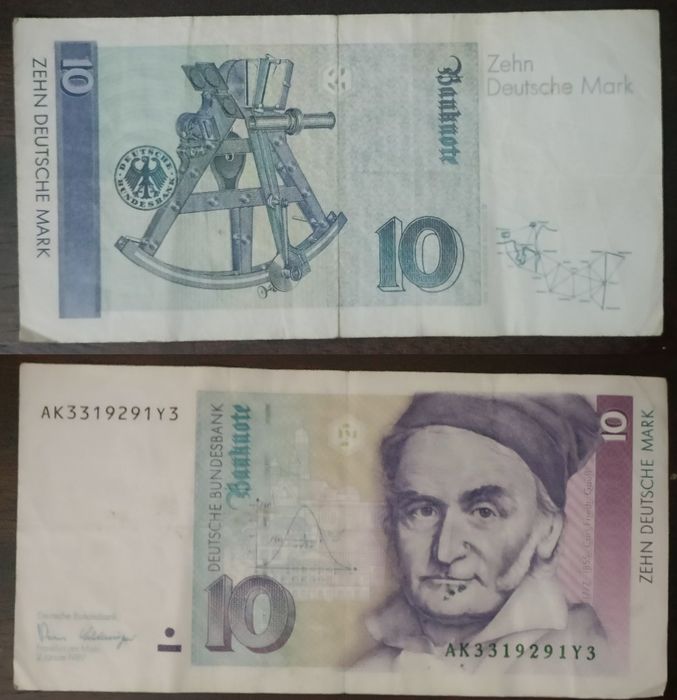 Moedas e Nota Europa. ALEMANHA. Marco
